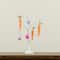 2ft. Pre-Lit Artificial Easter Egg and Carrots Ornament Twig Tree with 24 Warm White LED Lights